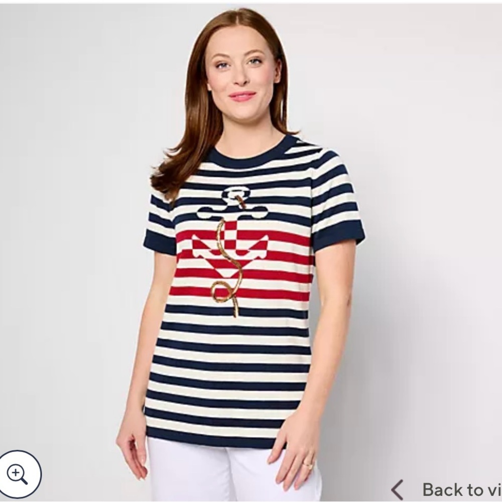 Quacker Factory Anchor’s Away Sweater
